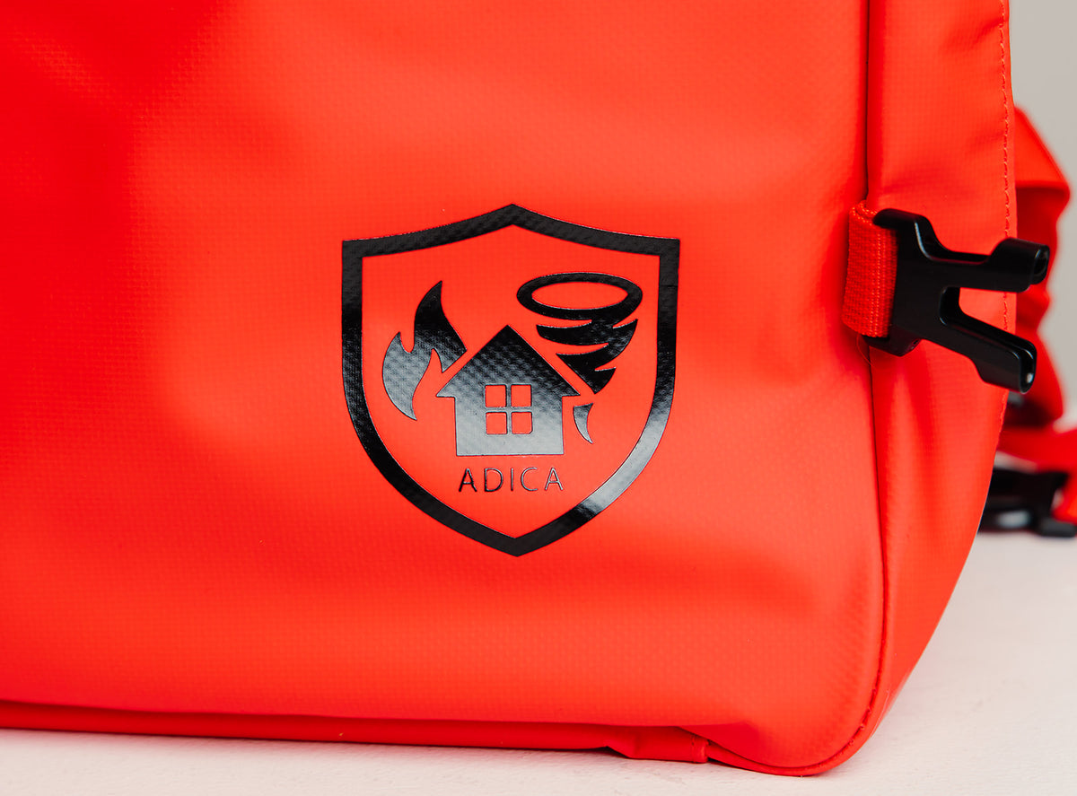 Red Emergency Go Backpack - Empty
