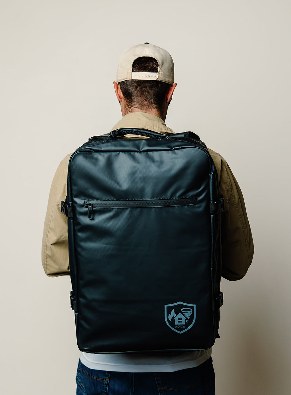 Black Emergency Go Backpack - Empty