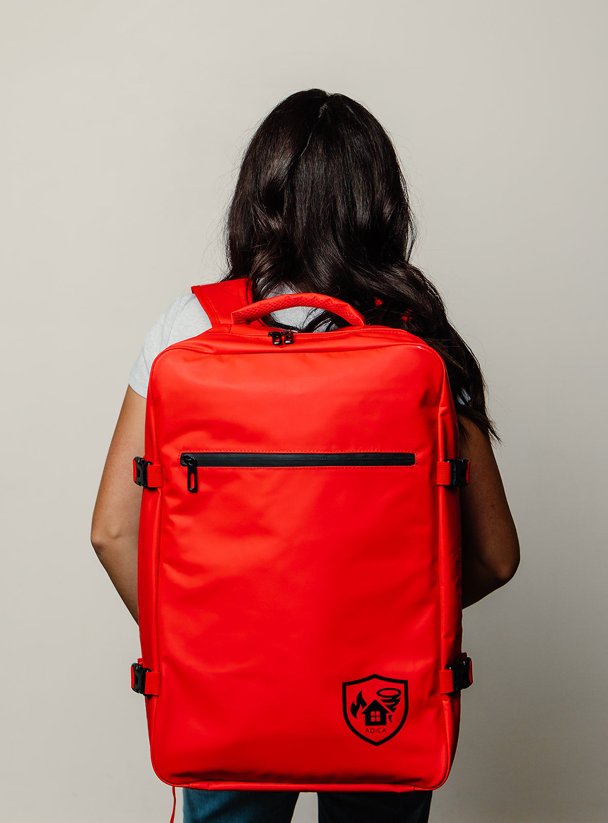 Red Emergency Go Backpack - Empty
