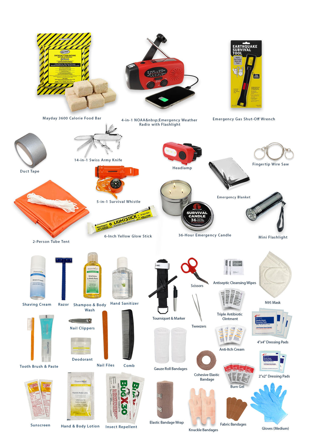 PREORDER SHIPS NOV 9th 
- Red Emergency Go Backpack with the Core Kit
